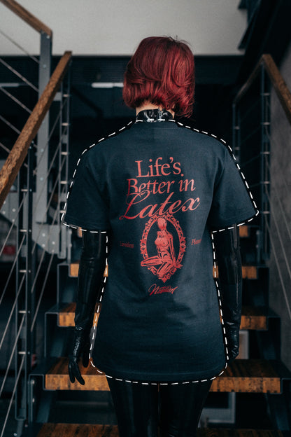 Natallien Marken-T-Shirt – Life Is Better In Latex!